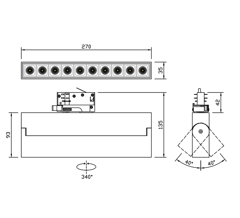 СТЕЛС-ТРЕК 10L — габаритные размеры